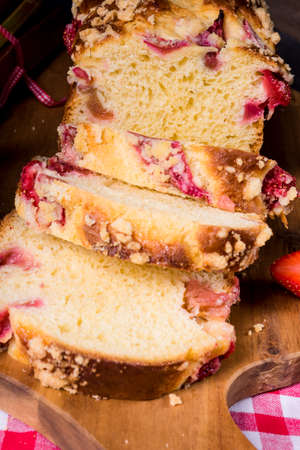 strawberry-rhubarb-pieの写真素材