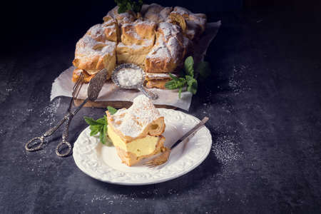 Karpatka is a traditional Polish cream pie