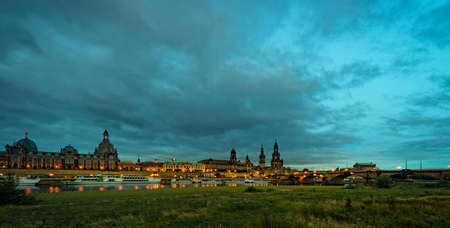 dresden panoramaの写真素材