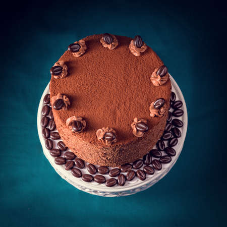 delicious chocolate - coffee pieの写真素材