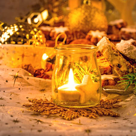 fresh and tasty Christmas cookiesの写真素材
