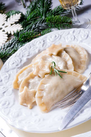 traditional christmas pierogiの写真素材