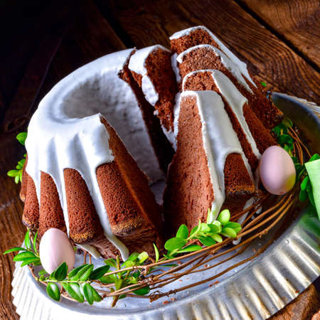 delicious chocolate spring cake