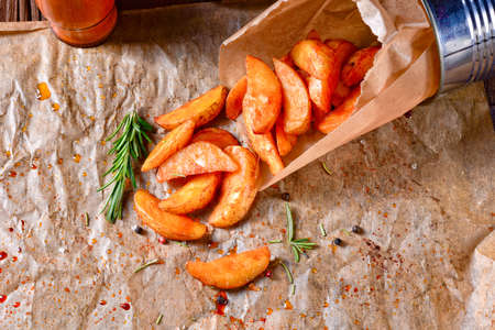 rosemary Potato wedges from the oven