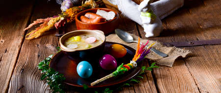 zurek:delicious easter soup for the holidaysの写真素材