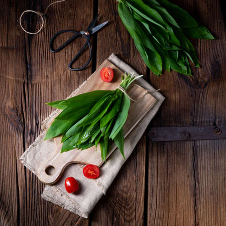 allium ursinum fresh ramson with lots of valuable vitamins