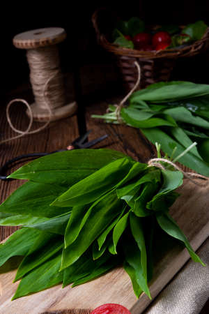 allium ursinum fresh ramson with lots of valuable vitamins
