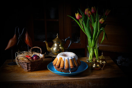 Babka - an Easter sponge cake to fall in love withの写真素材
