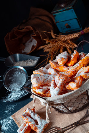 Raderkkuchen is a traditional Polish lard pastry.の写真素材