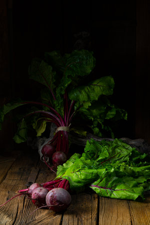 Botwina, Rustic Young Beetrootの写真素材