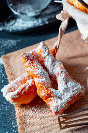 Raderkkuchen is a traditional Polish lard pastry.の写真素材