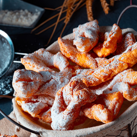 Raderkkuchen is a traditional Polish lard pastry.の写真素材