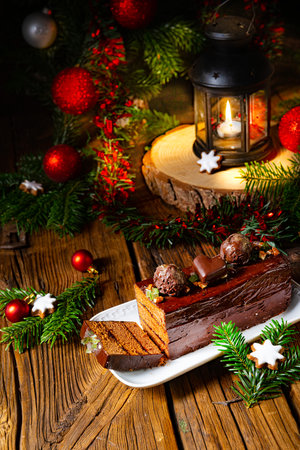 Christmas gingerbread filled with jamの写真素材