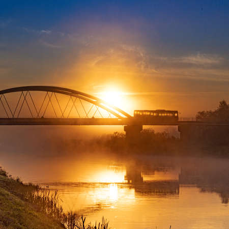 river Warta at dawn