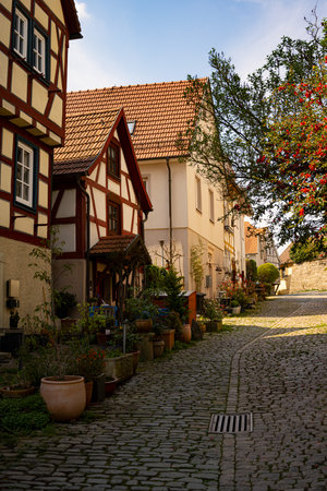 Bad Wimpfen is a spa town on the Neckarの写真素材