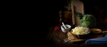 Delicious sauerkraut Polish styleの写真素材