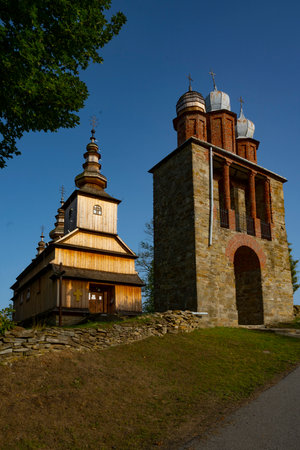 Old wooden church in the village of Hrvatska, Slovakia