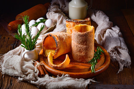 Trdelnik is a traditional pastry originating from Slovakia and the Czech Republicの写真素材