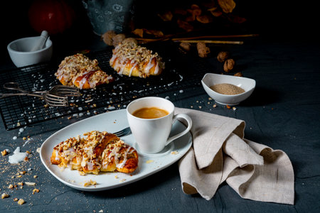 Polish St. Martin's Day Croissants (Marcinki)の写真素材