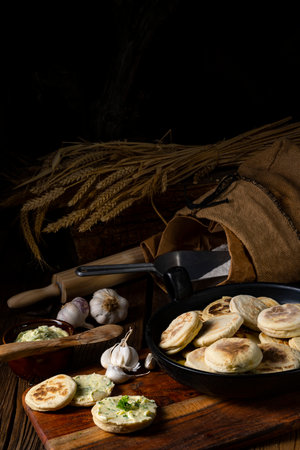 Bieszczadzkie Proziaki, soda bread, originating from Subcarpathiaの写真素材
