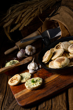 Bieszczadzkie Proziaki, soda bread, originating from Subcarpathiaの写真素材