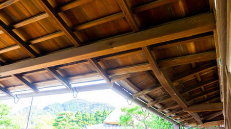 The ceiling of an old Japanese house