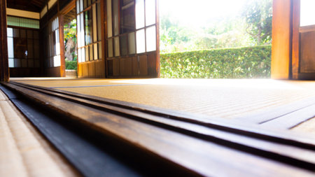 The veranda of an old Japanese houseの写真素材
