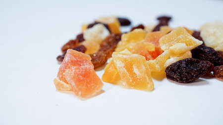 Mixture of several kinds of dried fruitsの写真素材