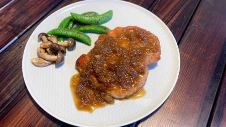 Pork Ginger with Ginger Sauceの写真素材