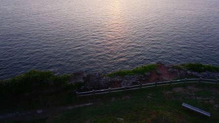 Scenery seen from Ohbae Lighthouse in Hirado, Nagasakiの写真素材