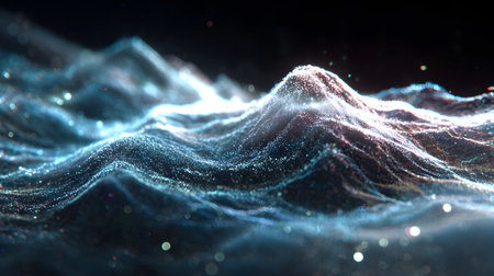 Futuristic abstract digital artwork number 56, cinematic style with sci-fi and fantasy elements, vibrant colors and surreal textures, perfect for backgrounds and creative projects.の素材