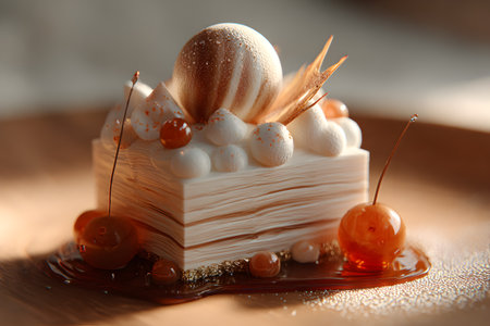 High-quality vintage styled image 39 featuring gourmet food, desserts, fruits, or latte art. Perfect for SEO, digital assets, and creative projects.の素材