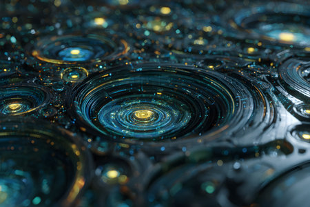 Futuristic abstract digital artwork number 123, cinematic style with sci-fi and fantasy elements, vibrant colors and surreal textures, perfect for backgrounds and creative projects.の素材