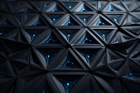 Futuristic abstract digital artwork number 162, cinematic style with sci-fi and fantasy elements, vibrant colors and surreal textures, perfect for backgrounds and creative projects.の素材