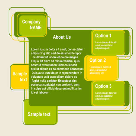 Abstract web site green designのイラスト素材