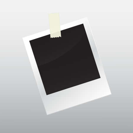Photo frame with  tapeのイラスト素材