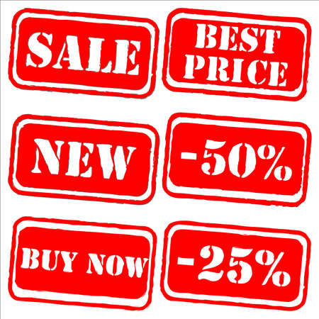 Sale labels stamp vector setのイラスト素材