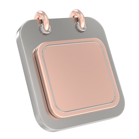 Calendar isolated on white background. 3d rendering. Computer digital drawing.の写真素材