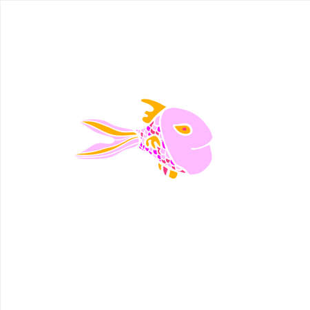 Colorful vector fish illustrationのイラスト素材