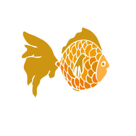 Colorful vector fish illustrationのイラスト素材