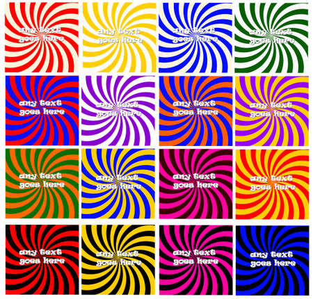 Abstract backgrounds vector illustration set. Vector format may be resized to any scale without quality loss.のイラスト素材