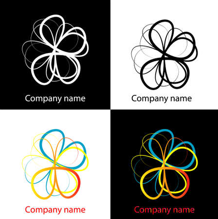 Logo vector shapes collection, logotype conceptual vector illustrationのイラスト素材