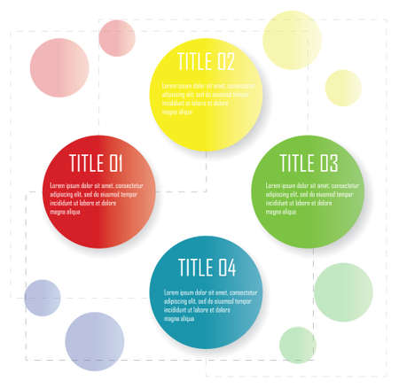 Vector info-graphics conceptual illustration, presentation template, chart, graph, diagram. Business data illustration. Info-graphic business template.のイラスト素材