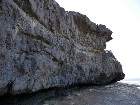 Cliffs and hills, rocks canyon, big stones, beauty in nature. Vacation travel to Ireland background