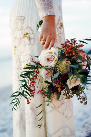 Wedding ring, celebration of wedding or engagement backgroundの写真素材