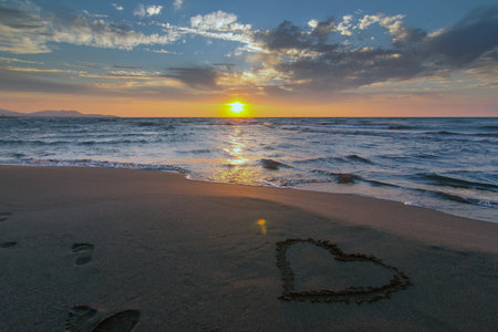 St. Valentine's Day conceptual background. Love and passion heart symbolの写真素材