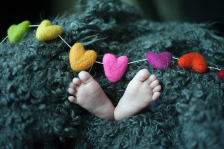 Heart symbol conceptual St. Valentine's day background. Heart love and passion symbolsの写真素材