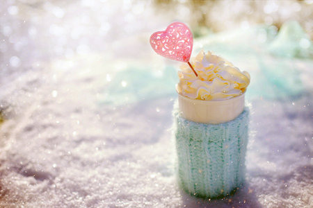 Heart symbol conceptual St. Valentine's day background. Heart love and passion symbolsの写真素材