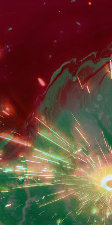 Abstract sparkling iphone wallpaper background format, presentation cover. Vivid colors smartphone wallpaper illustrationの写真素材