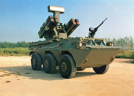 Military vehicles at the exhibition in Nizhny Novgorod